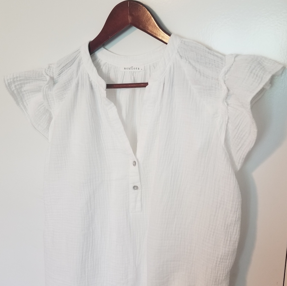 Neuflora Ashley Cotton Blouse | Size Medium